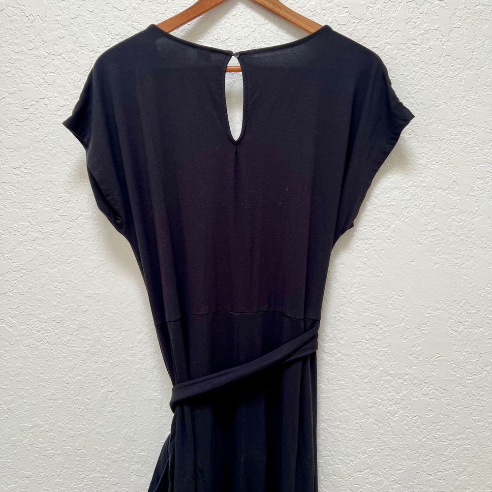 Old Navy Womens Black Short Sleeve Jumpsuit Size L Travel Loungewear Comfy Chic - Picture 5 of 6